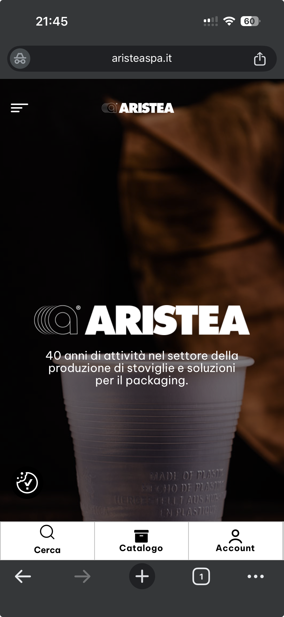Aristea mobile mockup