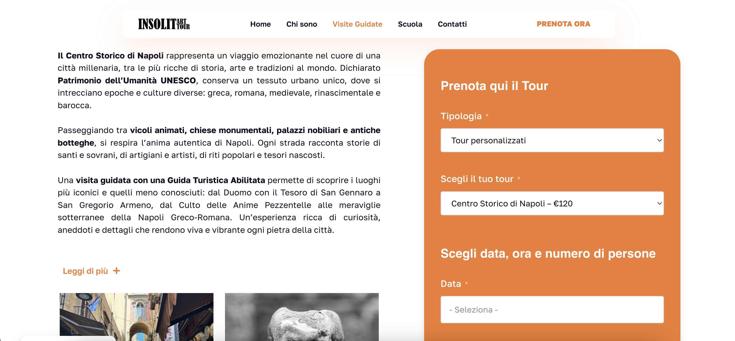Sezione tour Insolito Tour