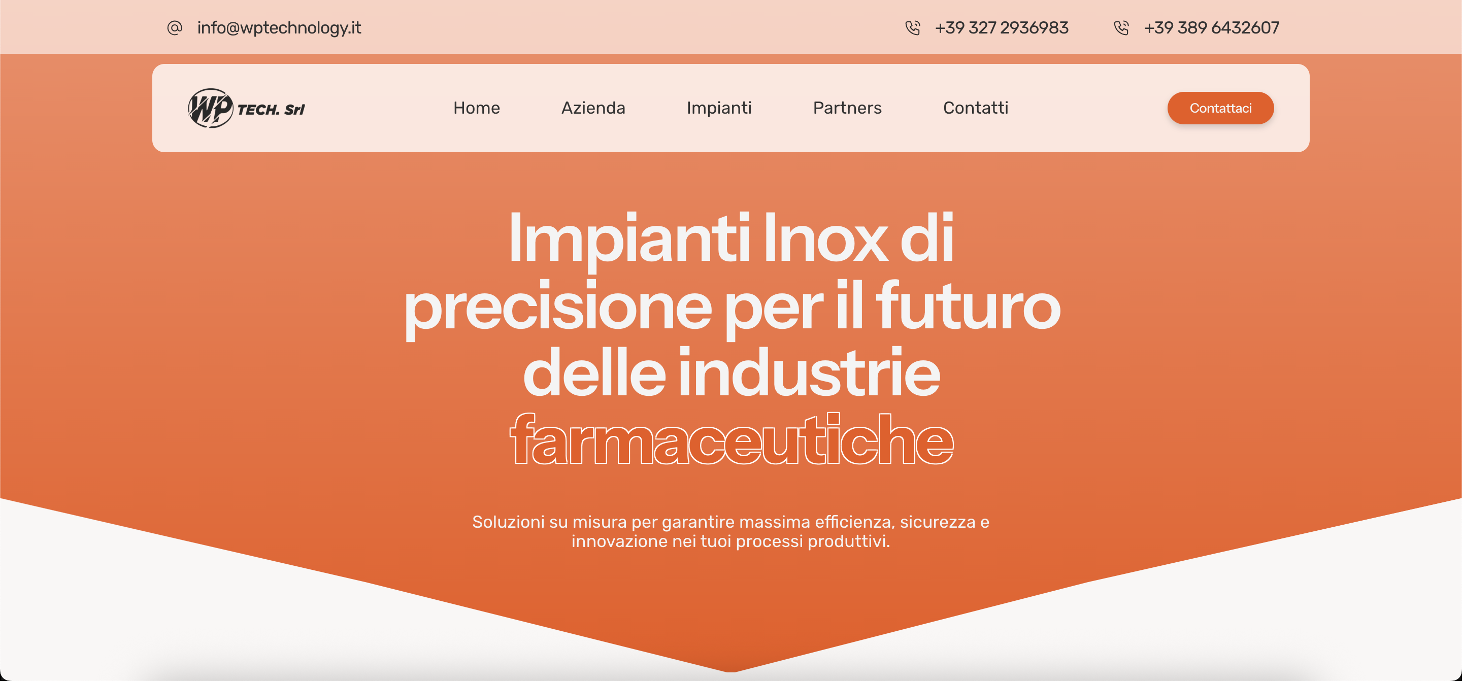 Homepage WP Tech Srl